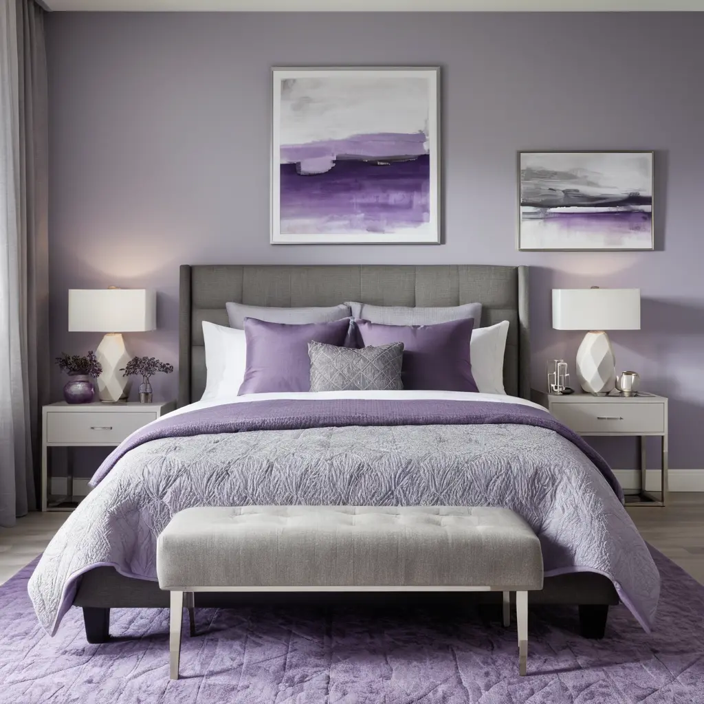 Purple and Gray Color Scheme
