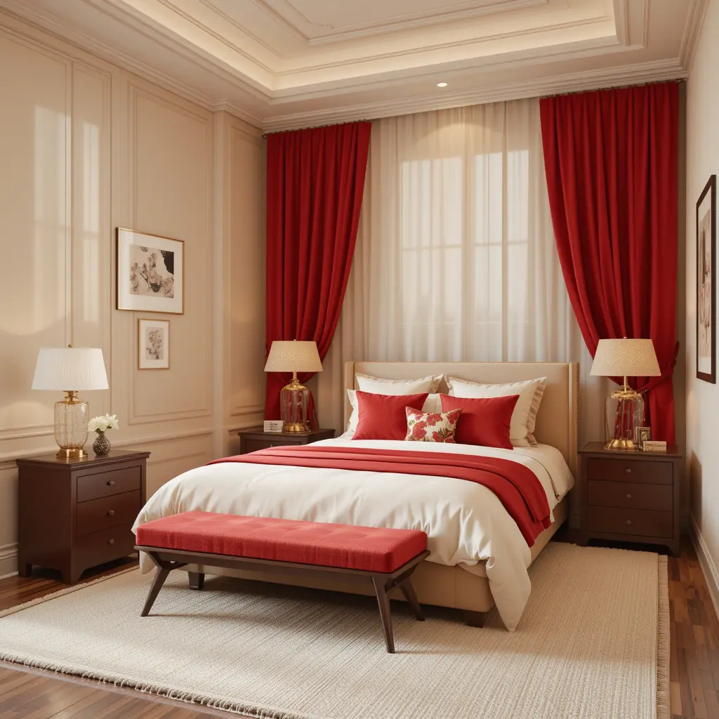 Red and Beige Color Palette