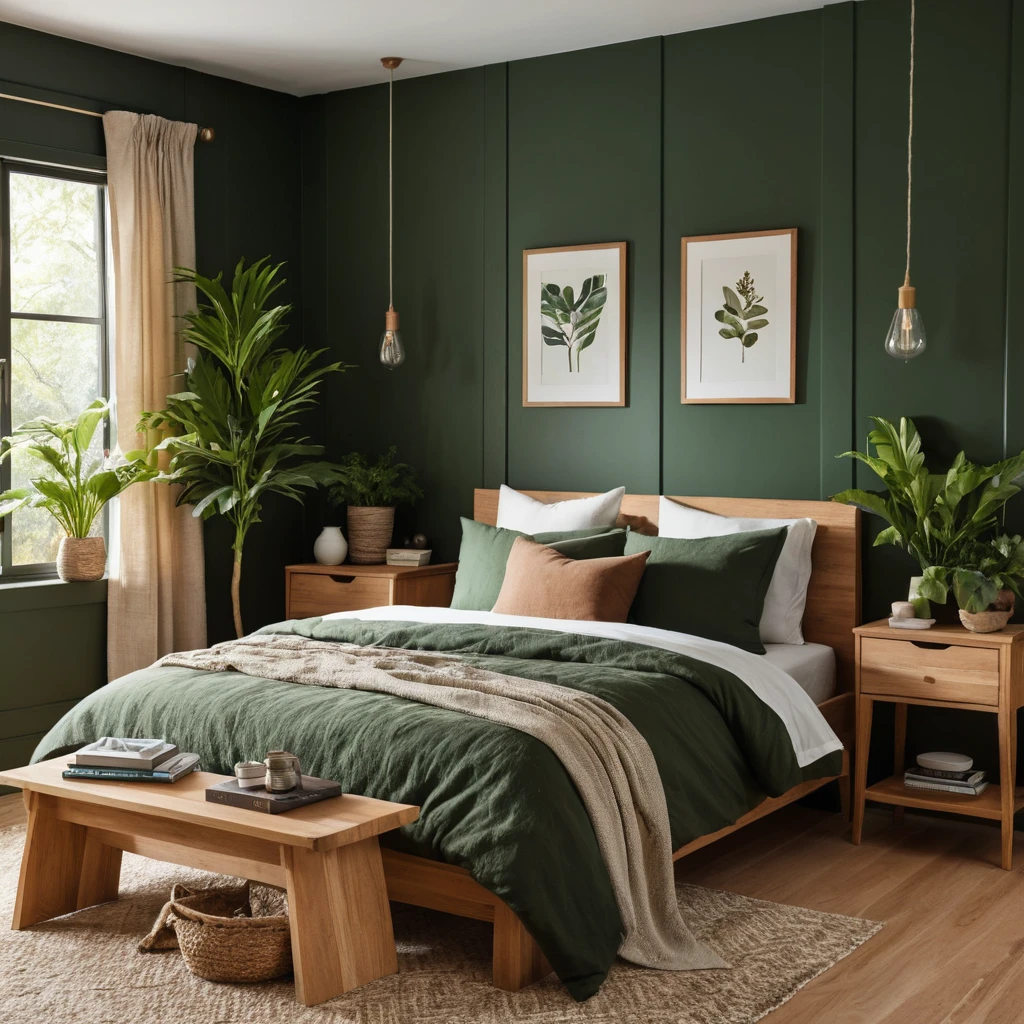 Rich Forest Green Walls