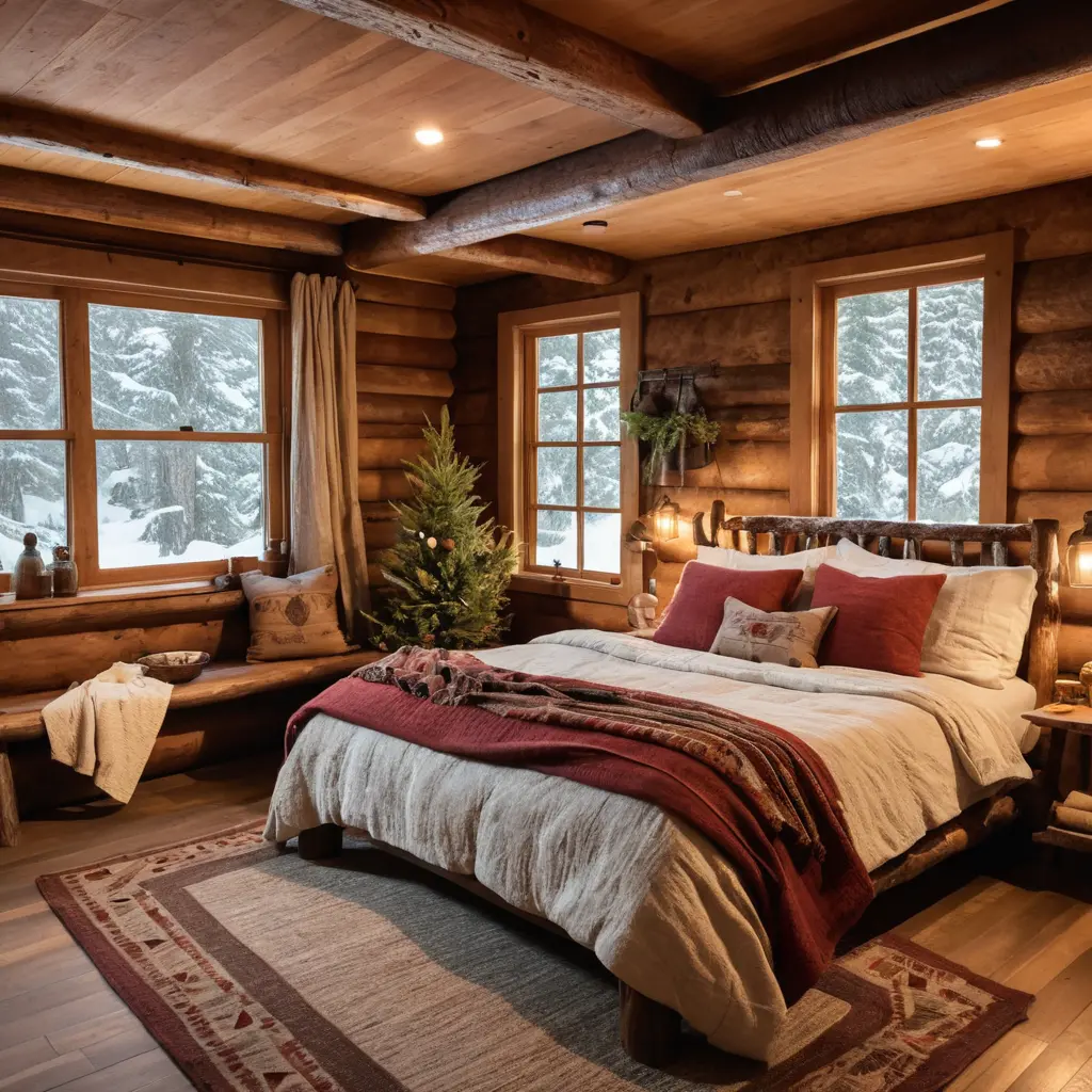 Rustic Log Bed