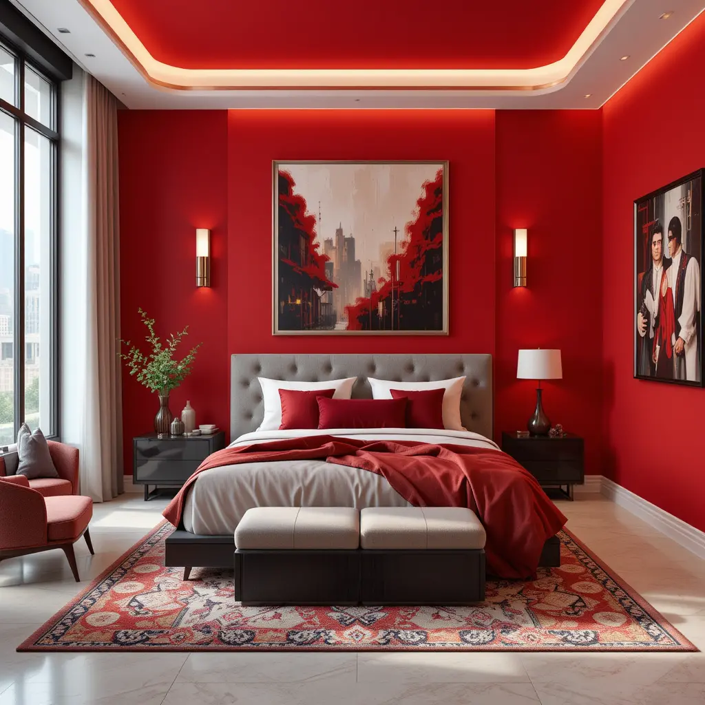 Scarlet Red Walls