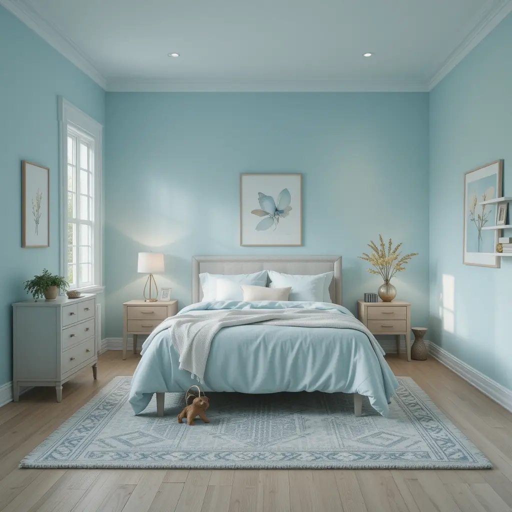 Serene Light Blue Walls