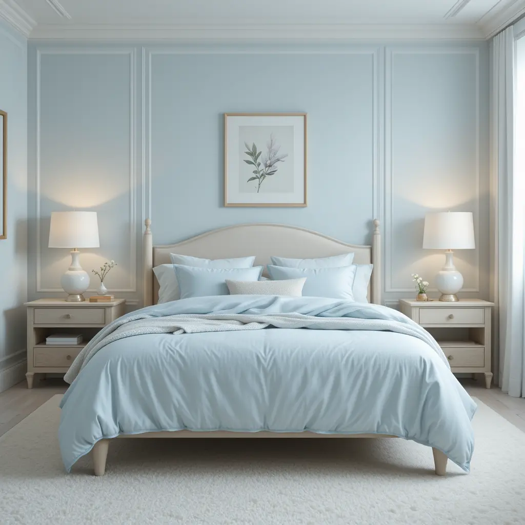 Soft Baby Blue Room