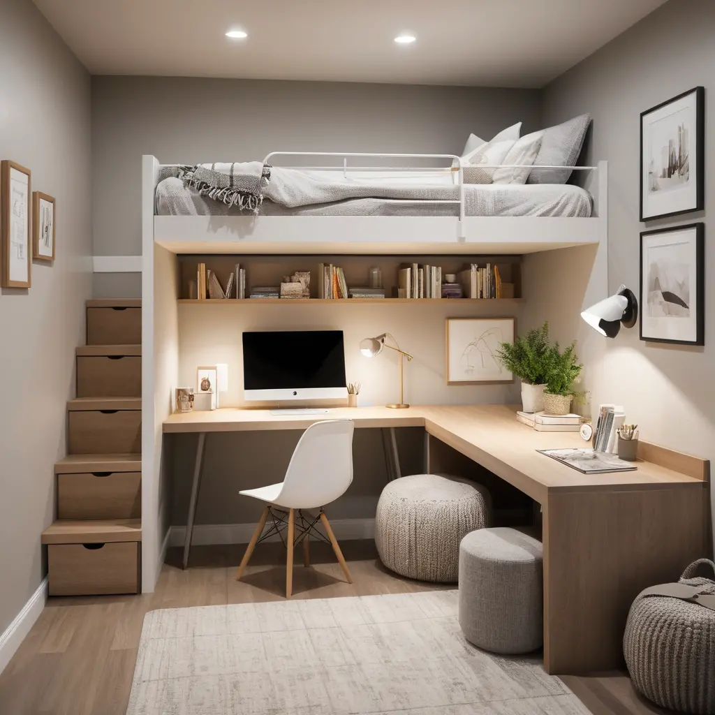 Space-Saving Loft Bed