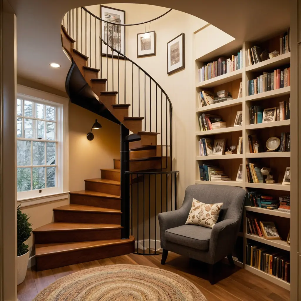 Home Library Under the Stairs