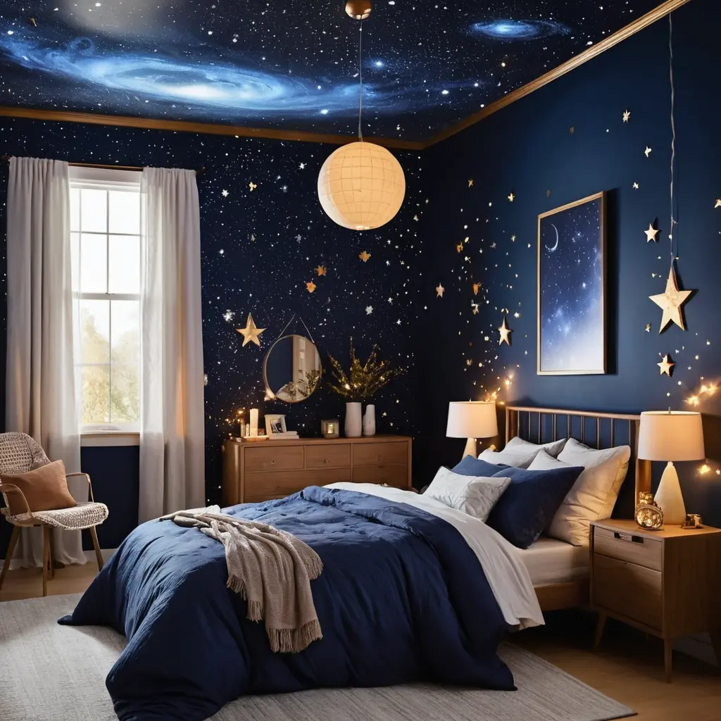 Starry Night Sky Bedroom