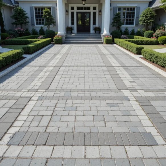 Symmetrical Paver Arrangement