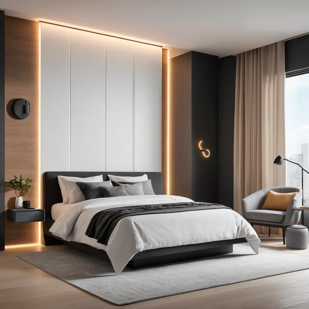 Tech-Infused Bedroom