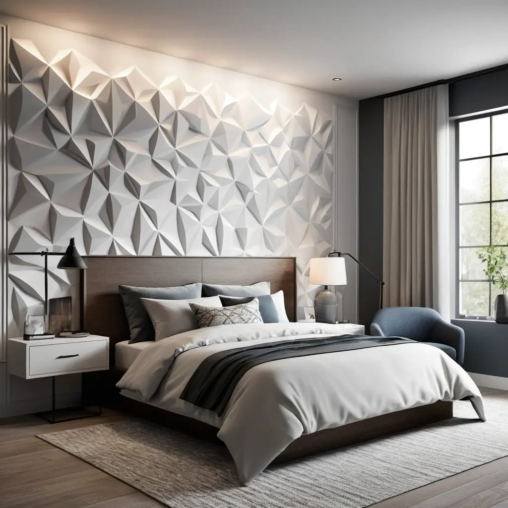 Textured Geometric Panels for a Contemporary Look