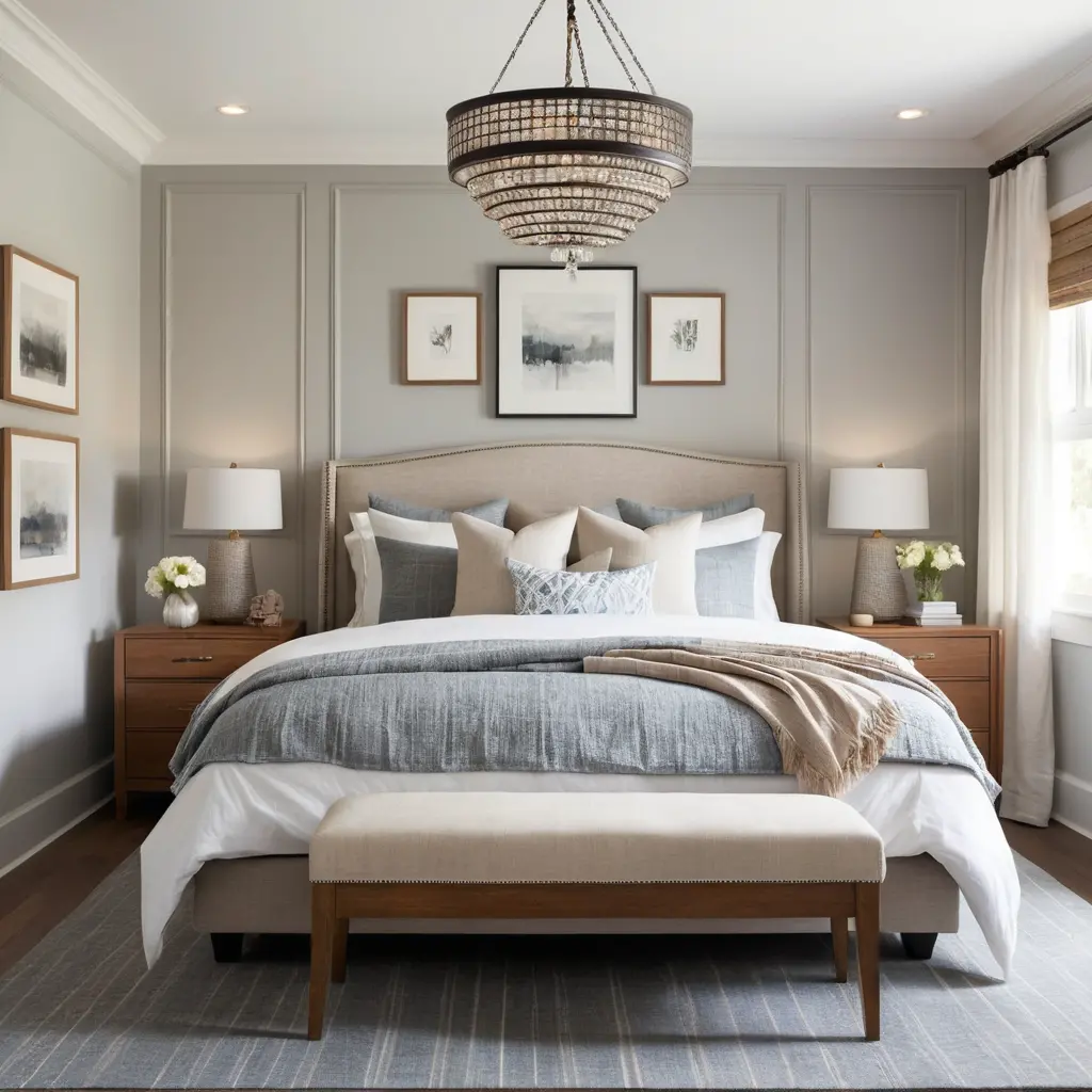 Transitional Style Bedroom