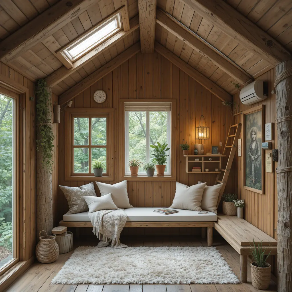 Treehouse-Inspired Reading Nook