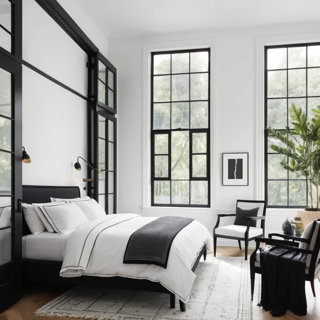 Use White Walls with Black Trim