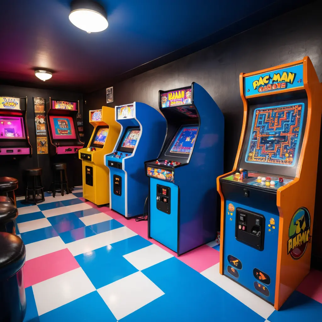 Vintage Arcade Room