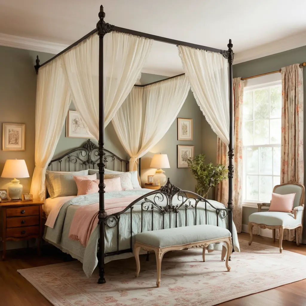 Vintage Canopy Bed