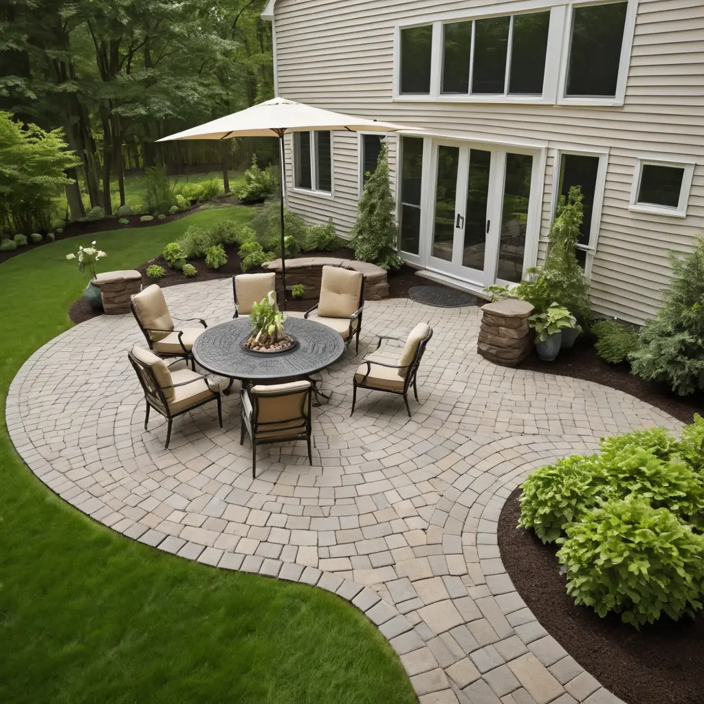 Wavy Paver Layout