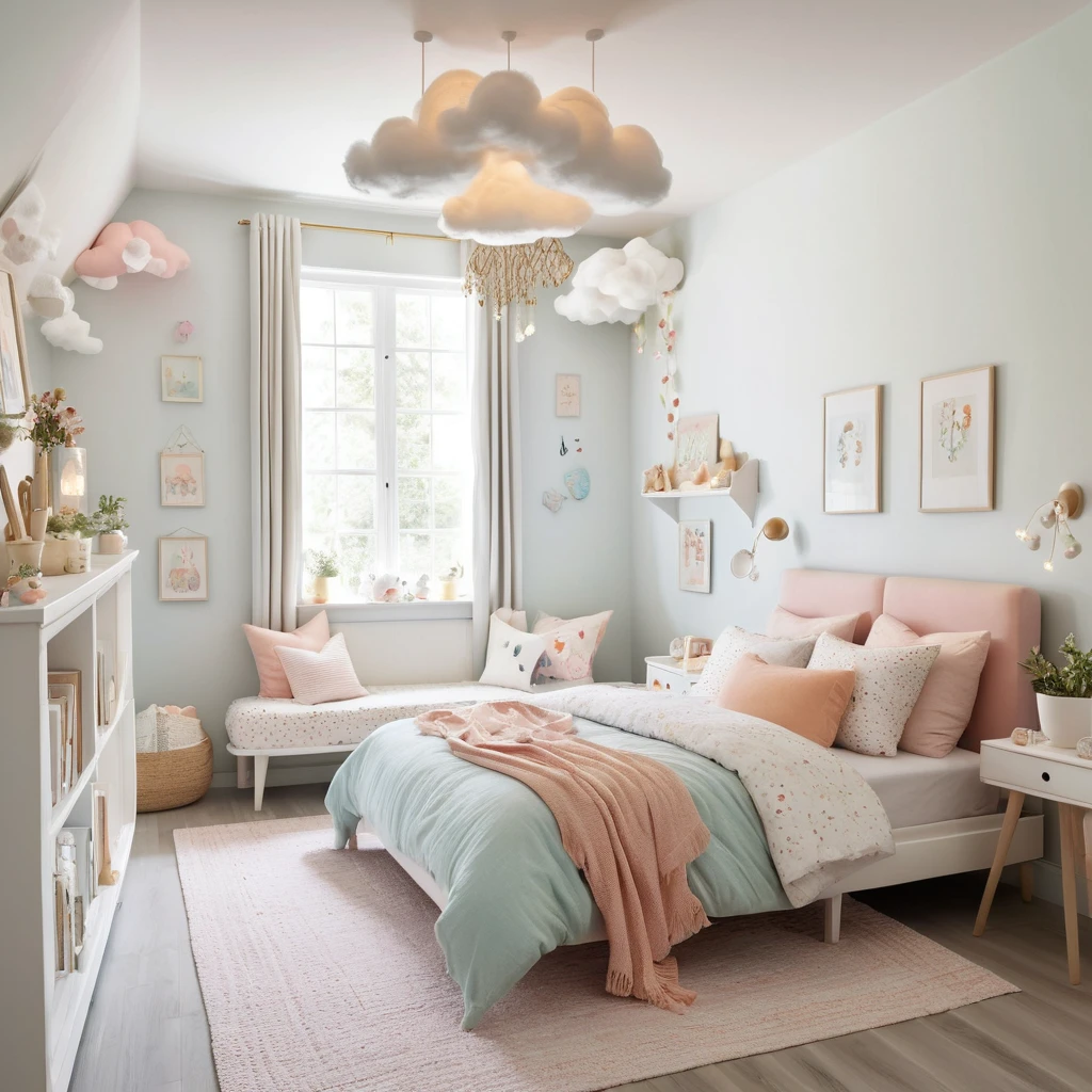 Whimsical White Bedroom