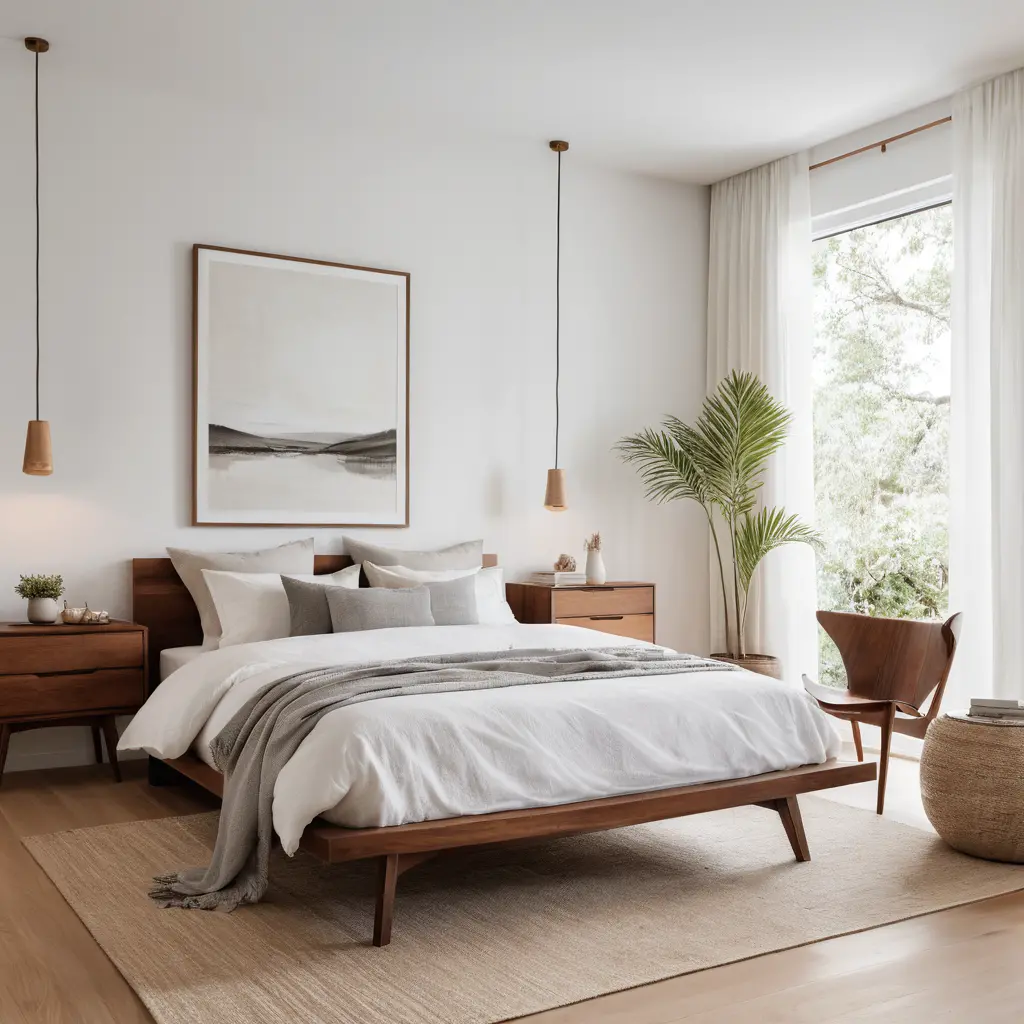 White with Warm Wooden Touches