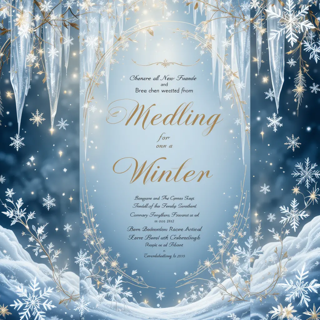 Winter-Themed Wedding Invitations