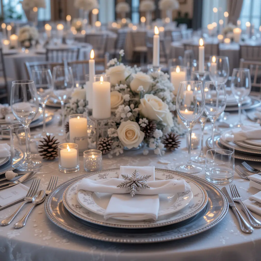 Wintery Table Settings
