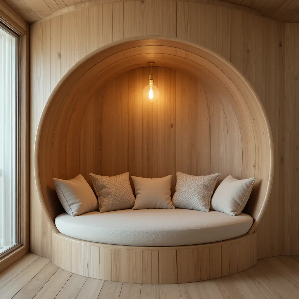 Wooden Circular Nook