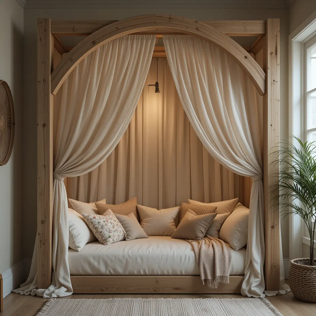 Wooden Frame Canopy Nook