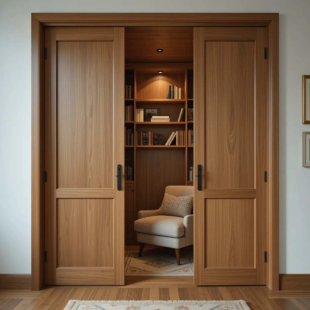 Wooden Sliding Door Nook