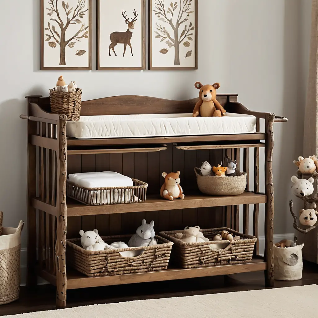 Woodland Themed Changing Table