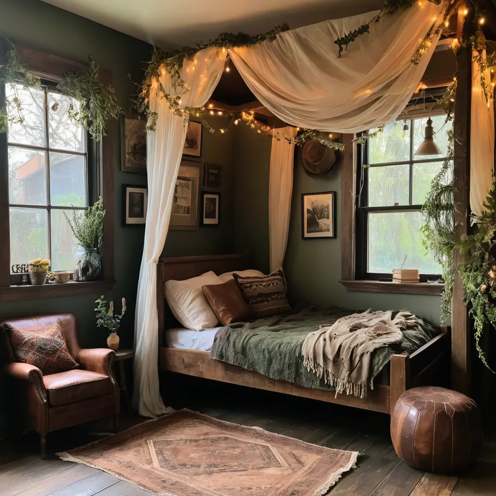 Worn Leather Accents