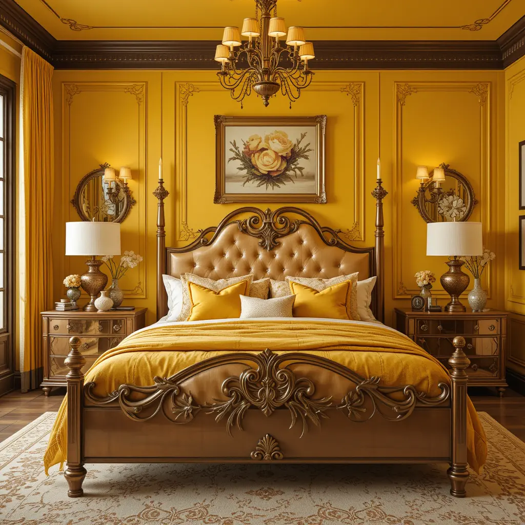 Yellow with Copper and Bronze Accents