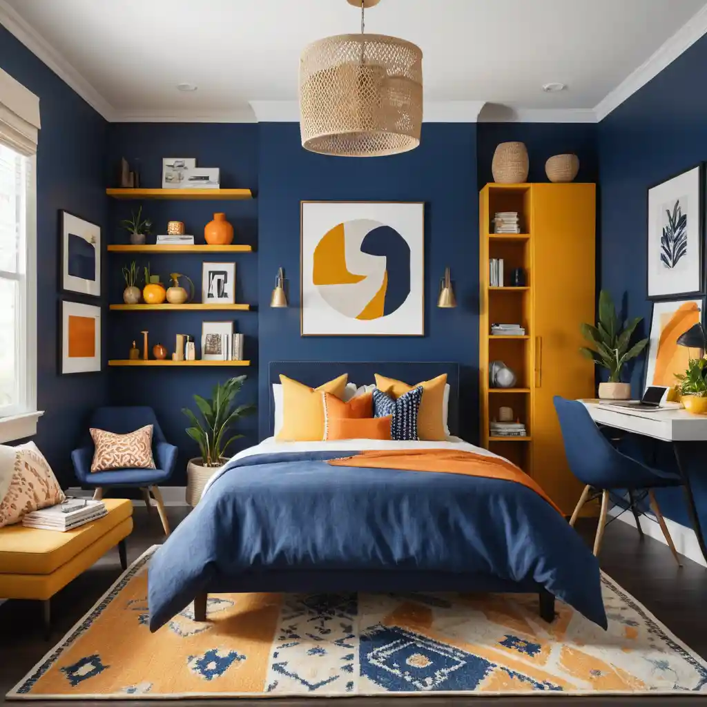 Bold Colors for a Statement Room