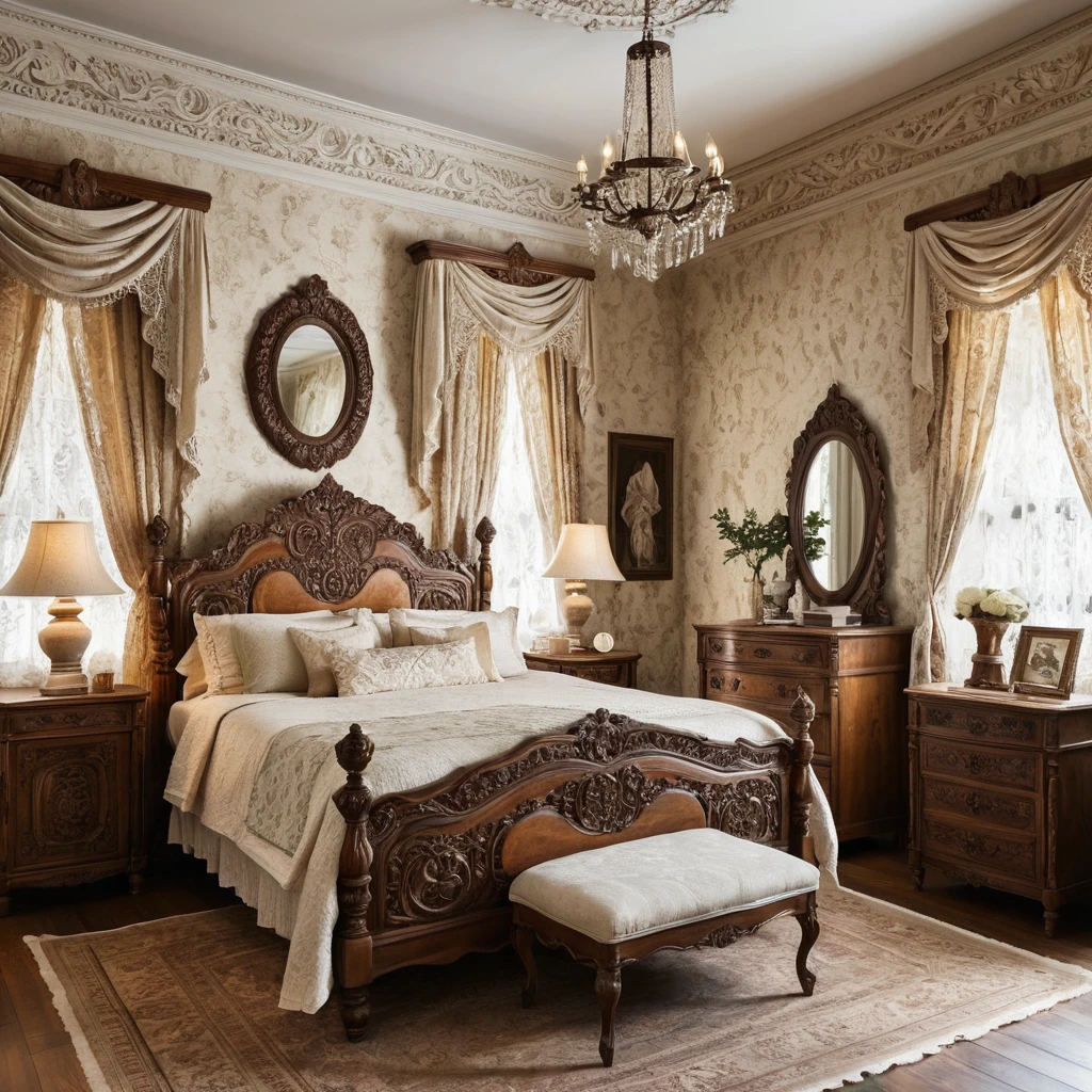 Carved Wooden Nightstands