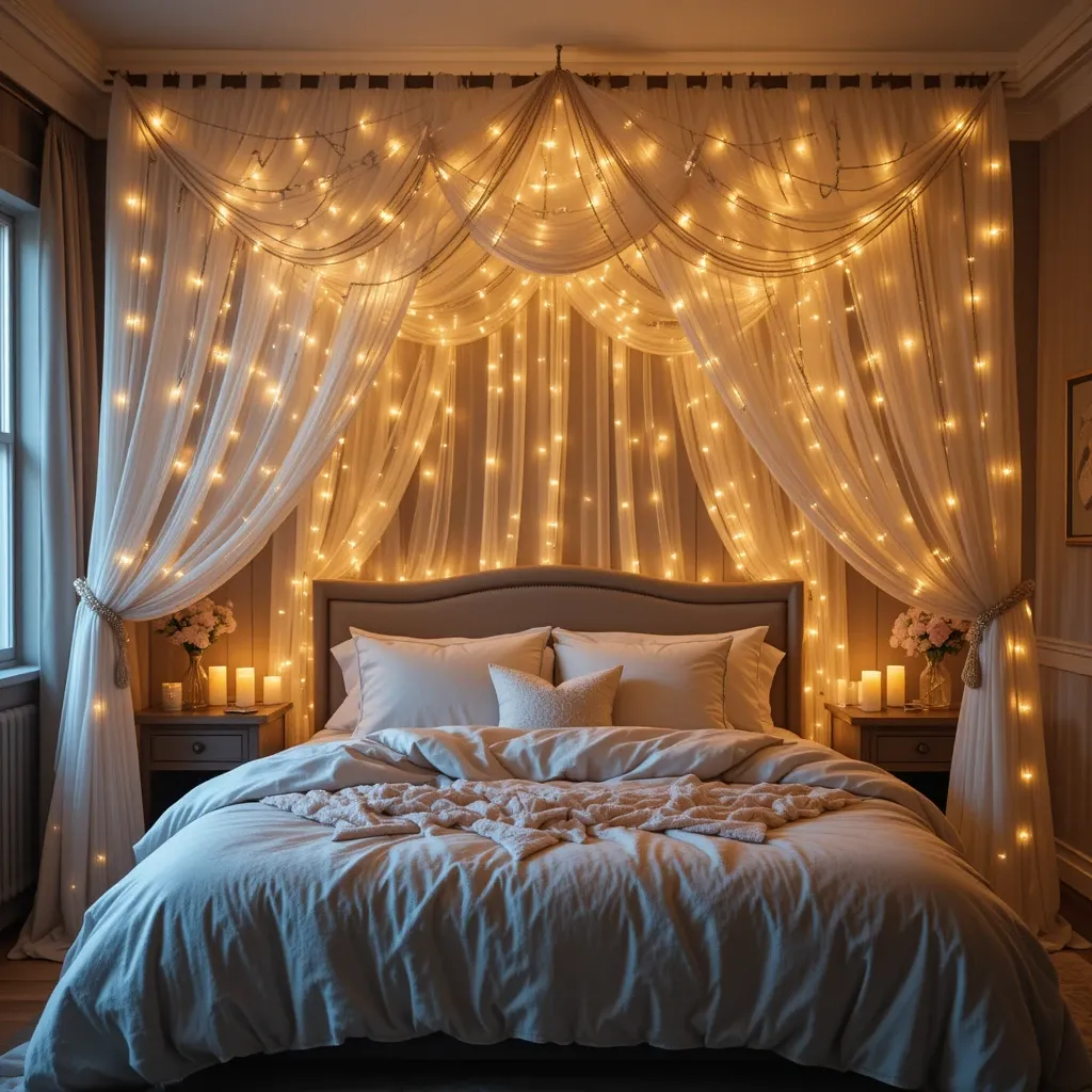 Fairy Lights or String Lights Canopy