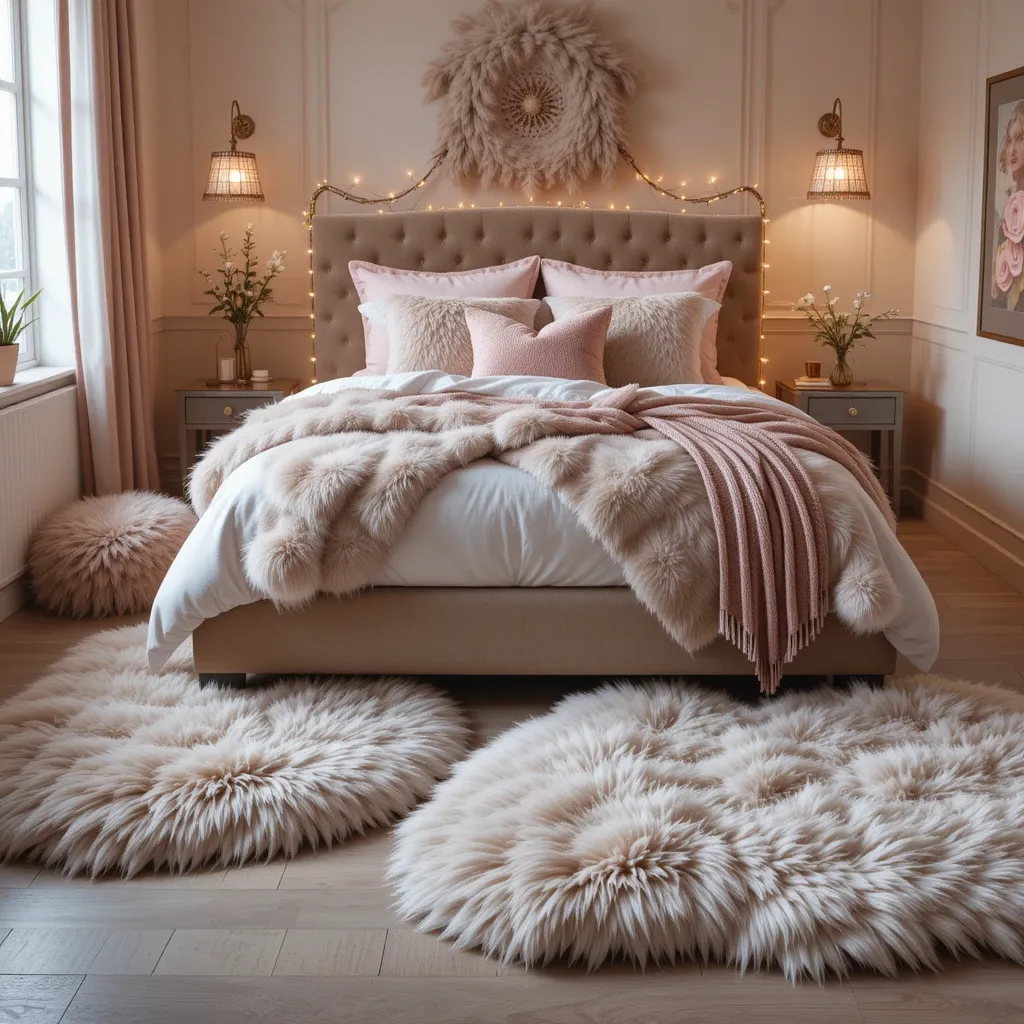 Faux Fur Rugs and Pillows