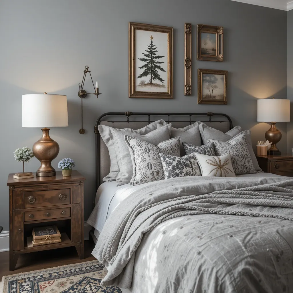 Grey and Copper Accents
