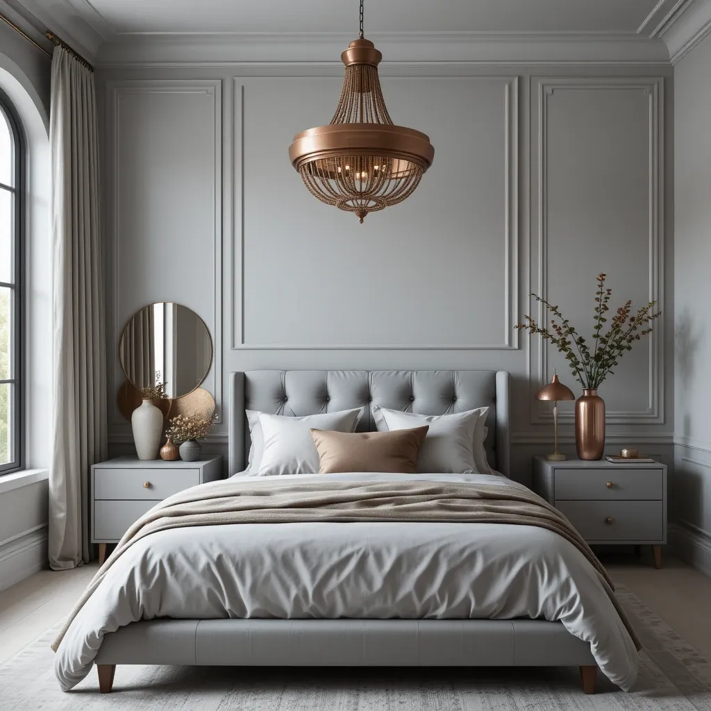 Grey and Copper Lighting