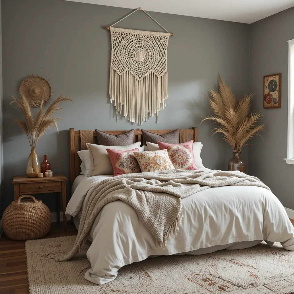 Grey with Boho Textures