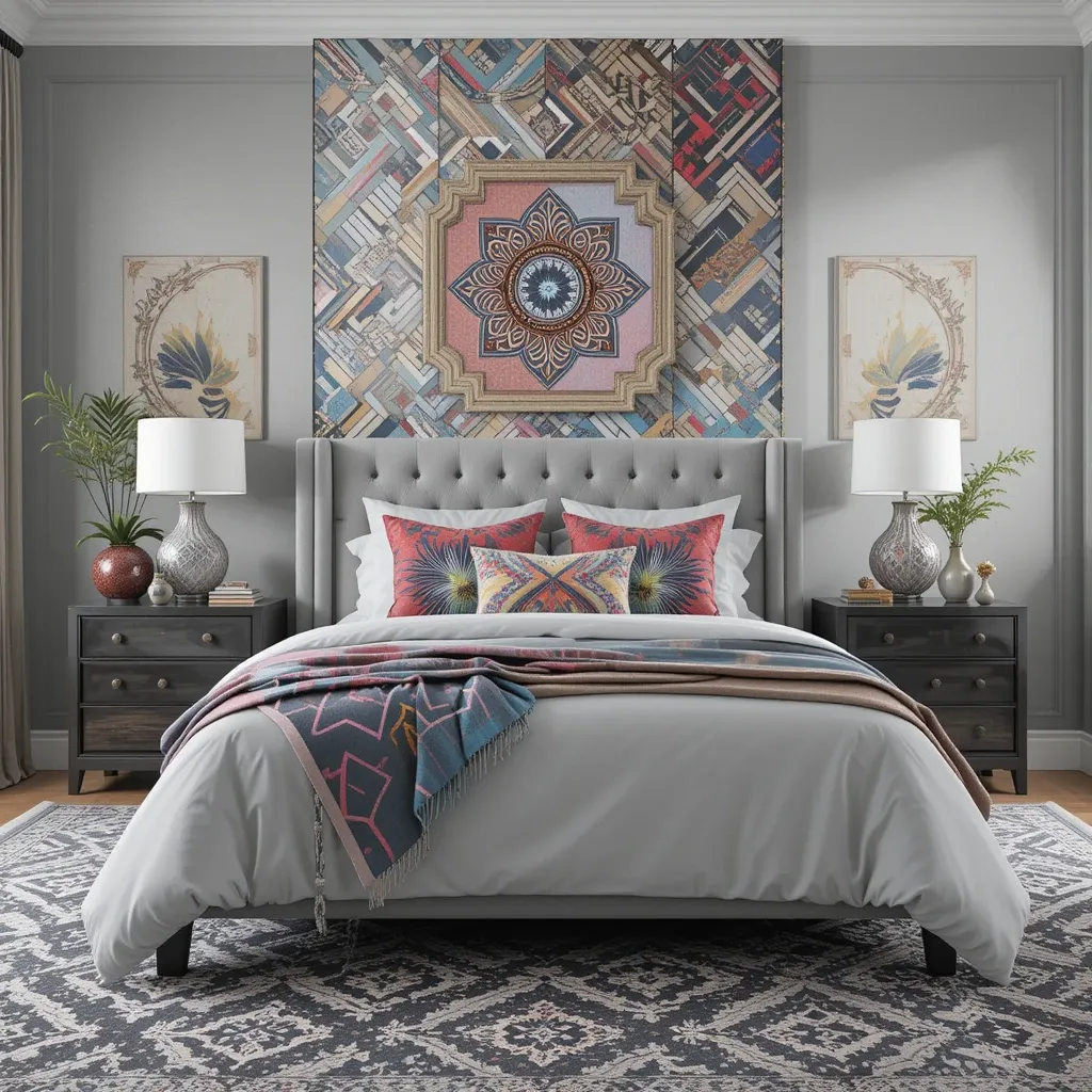 Grey with Bold Patterns