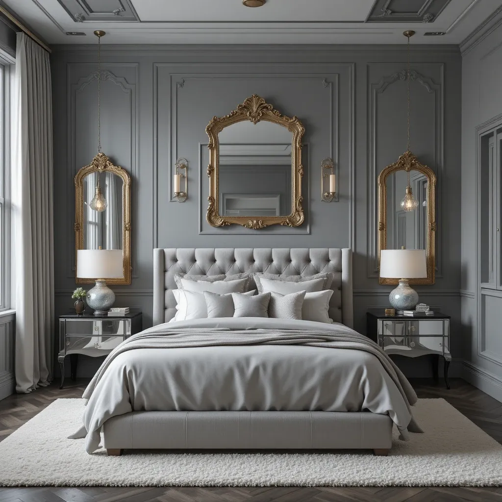 Grey with Metallic Accents