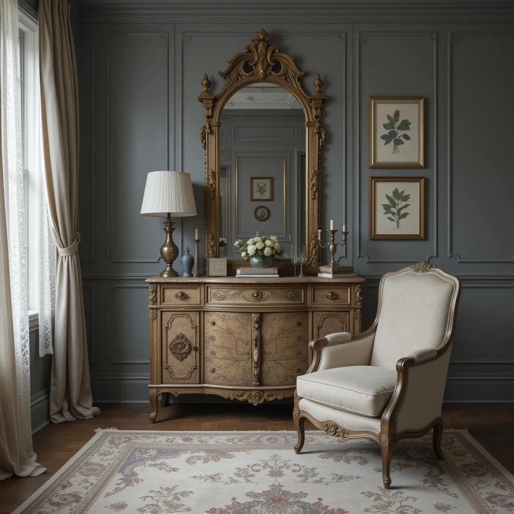 Grey with Vintage Accents