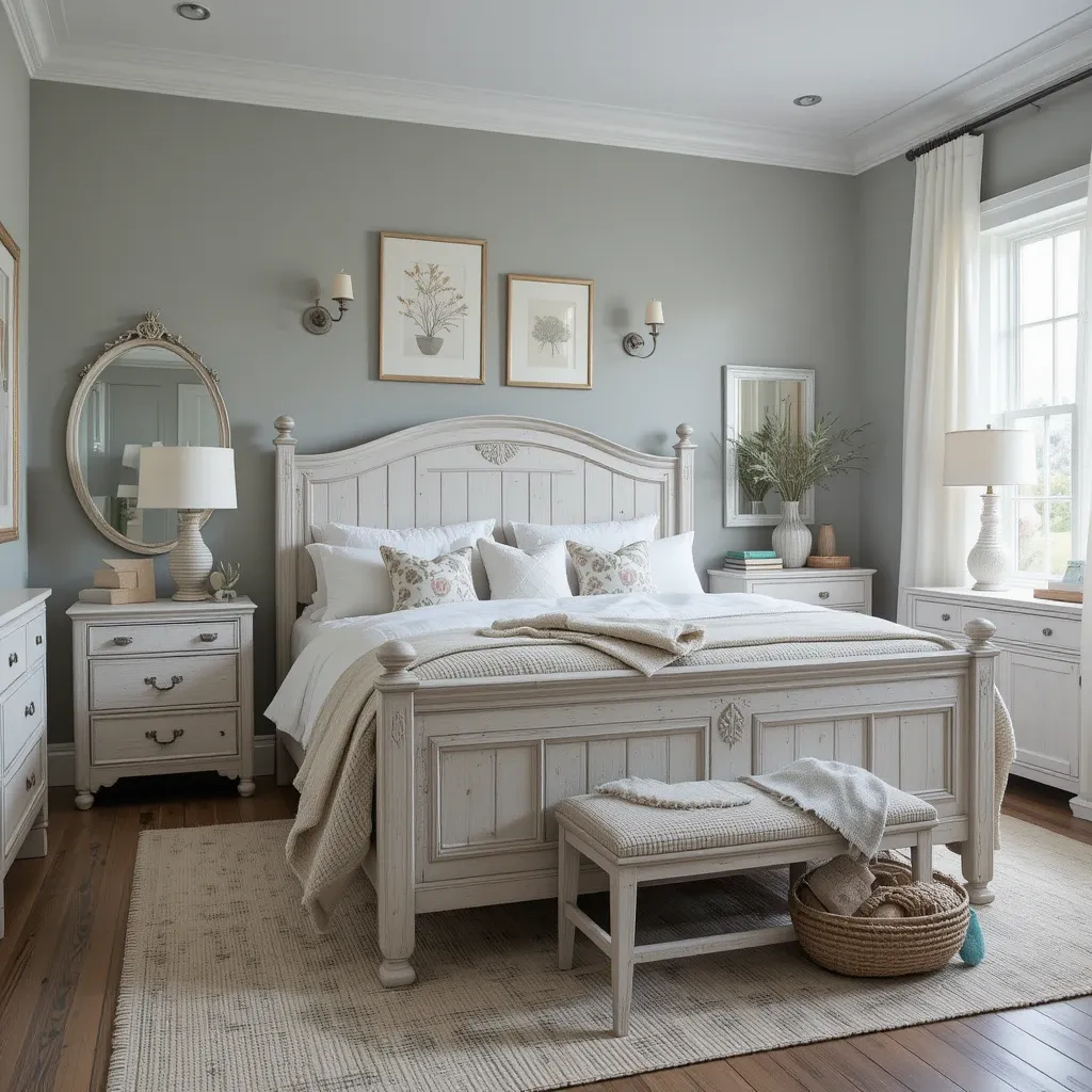Grey with Whitewashed Furniture