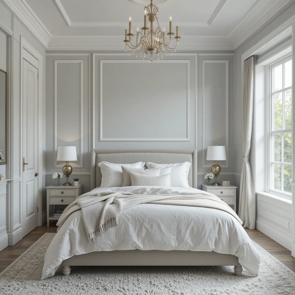 Light Grey with White Trim