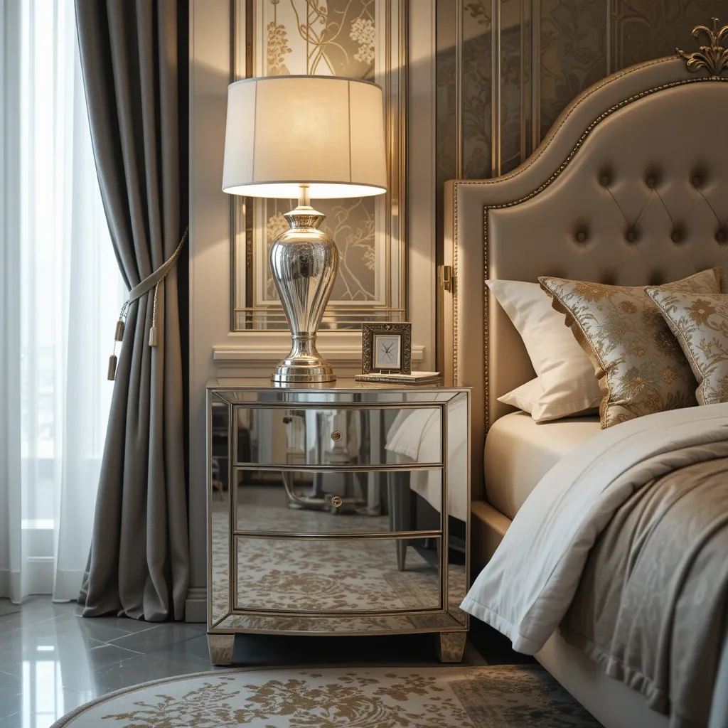 Mirrored Nightstands