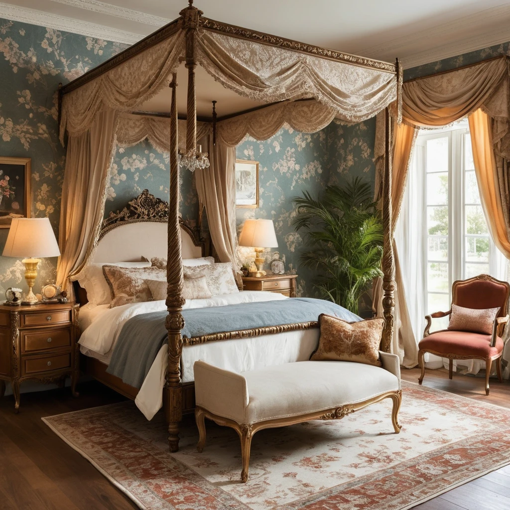 Ornate Bed Canopy Frames