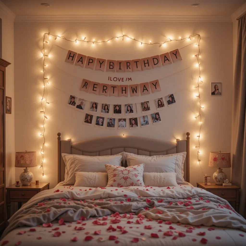 Personalized Birthday Banner and Photos