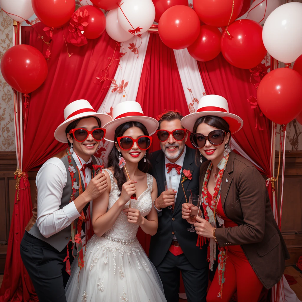 Red and White Photo Booth