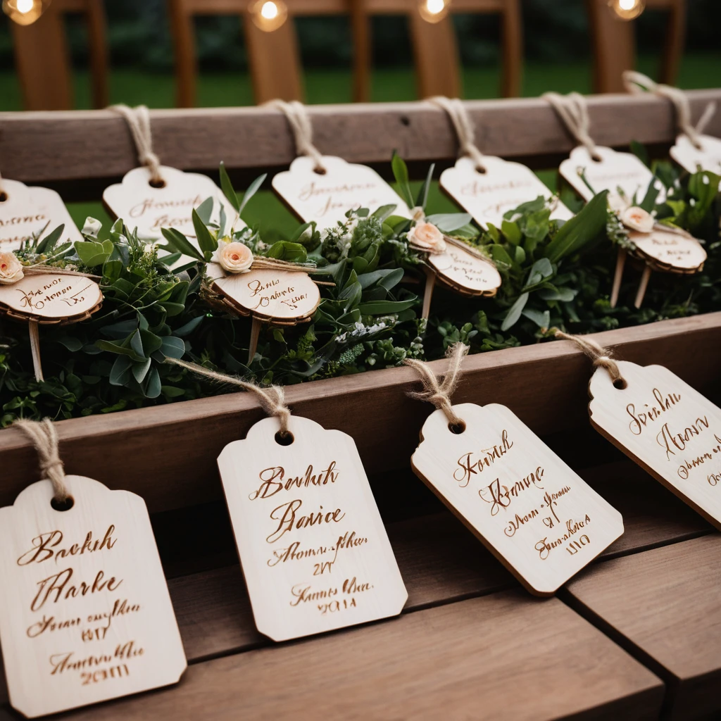 Wooden Name Tags