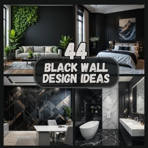 Black Wall Design Ideas