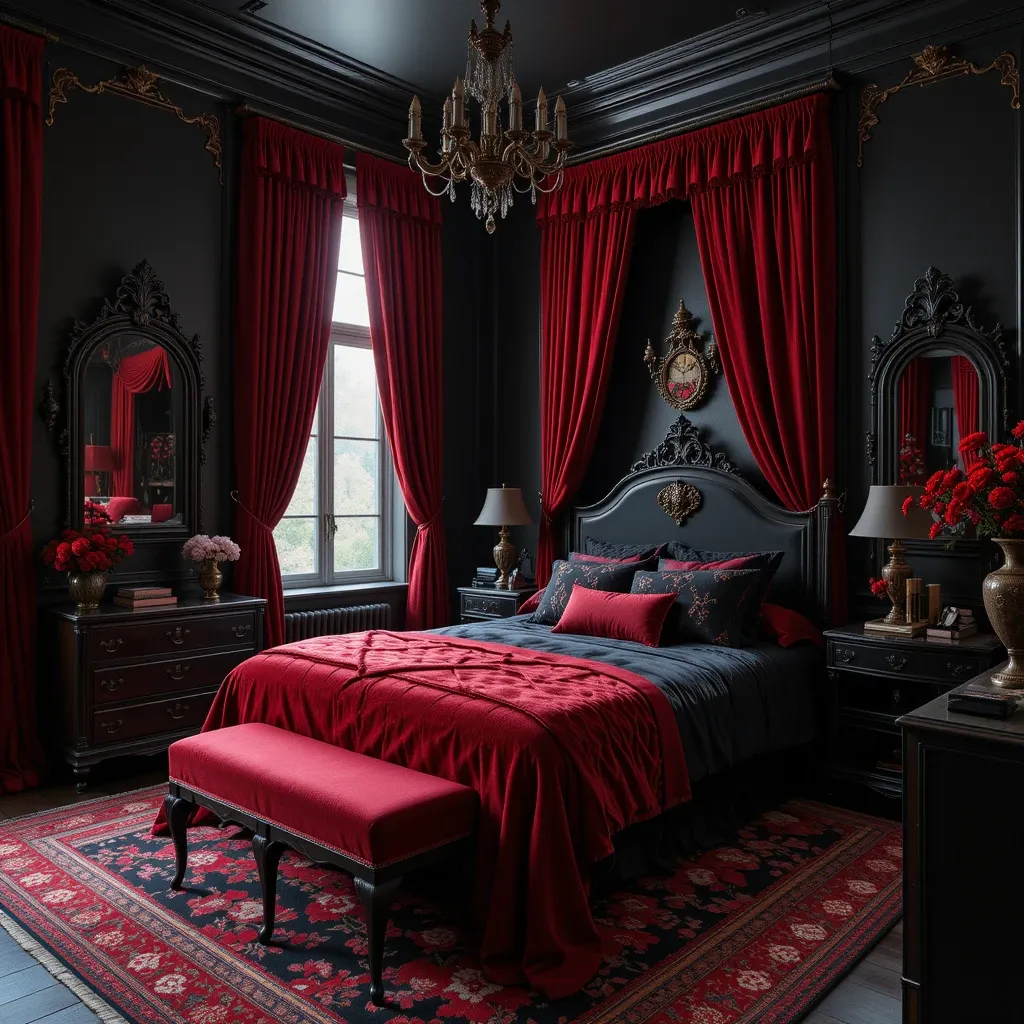 Black and Red Gothic Style