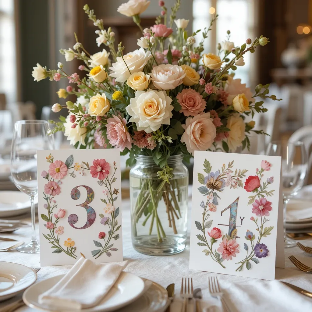 Botanical Table Numbers