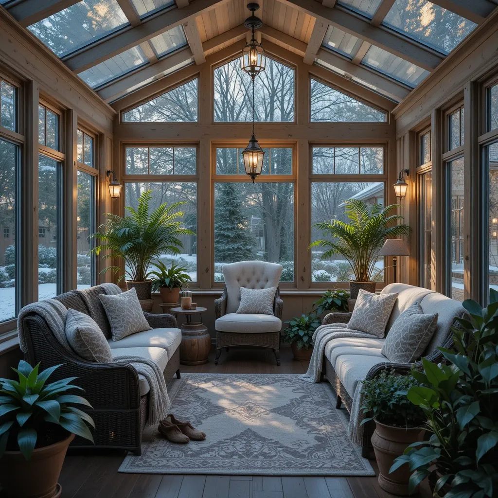 Cozy & Stylish 4-Season Sunroom